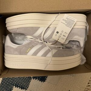 Adidas Gazelle Bold Grey/White Sold Out